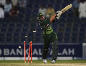شاہد آفریدی ایک روزہ کرکٹ میں پاکستان کی جانب سے سب سے زیادہ صفر پر آؤٹ ہونے والے کھلاڑی ہیں (تصویر: Getty Images)