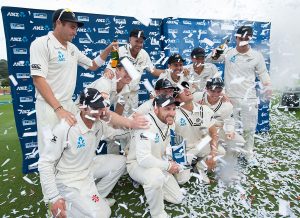 نیوزی لینڈ 11 سال کے طویل عرصے بعد بھارت کے خلاف ٹیسٹ سیریز جیتا (تصویر: Getty Images)