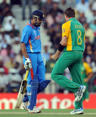 بھارت عالمی کپ کی تاریخ میں آج تک جنوبی افریقہ کو نہیں ہرا سکا، یہاں تک کہ 2011ء میں بھی نہیں کہ جب وہ عالمی چیمپئن بنا تھا (تصویر: AFP) 
